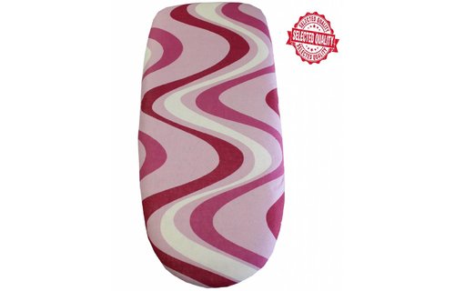 Strijkplankovertrek Universeel 150 X 60 cm. Roos / modern wave des.