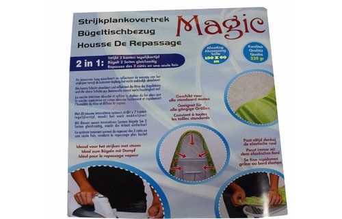 Strijkplankovertrek Universeel 150 X 60 cm. Roos / modern wave des.