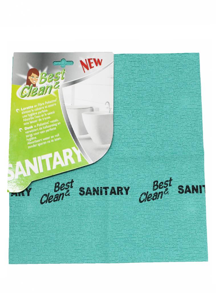 Best-clean microvezeldoek sanitair 30 x 32 cm. Best-clean microvezeldoek sanitair 30 x 32 cm.