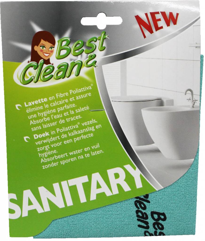 Best-clean microvezeldoek sanitair 30 x 32 cm. Best-clean microvezeldoek sanitair 30 x 32 cm.