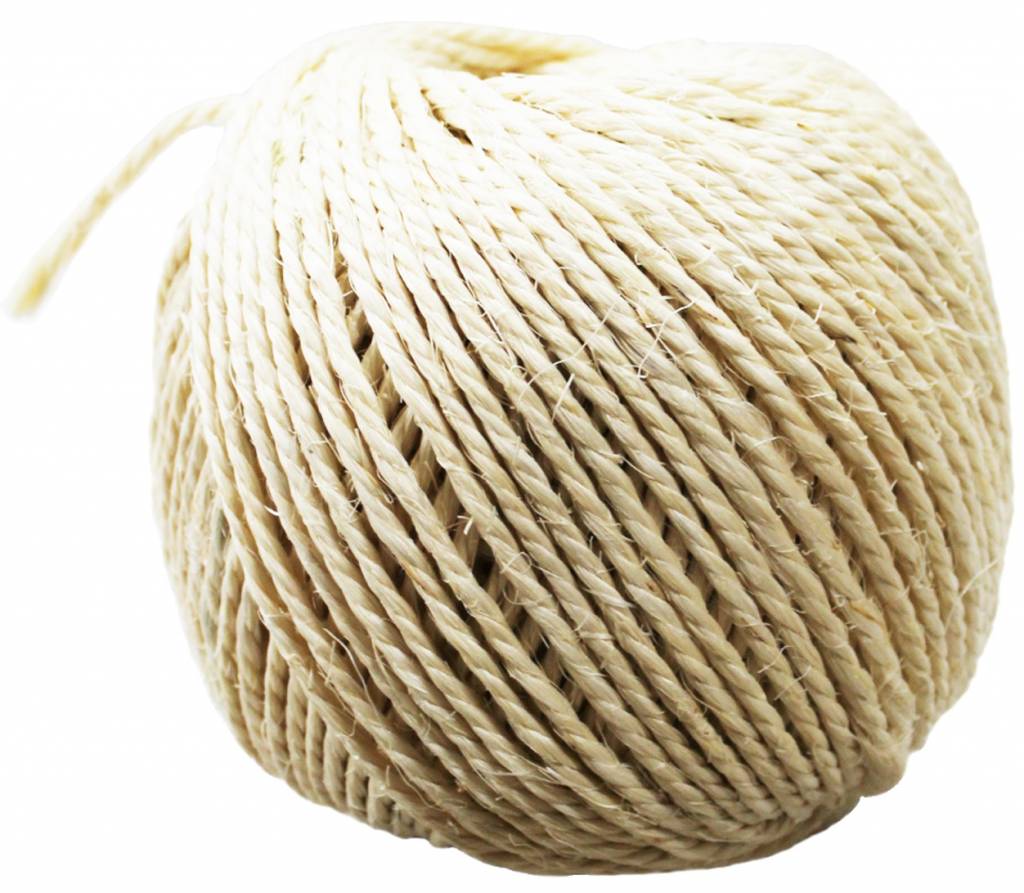 Sisal touw / Sisalkoord 500gr  (+/- 75 m) Sisal touw / Sisalkoord 500gr  (+/- 75 m)