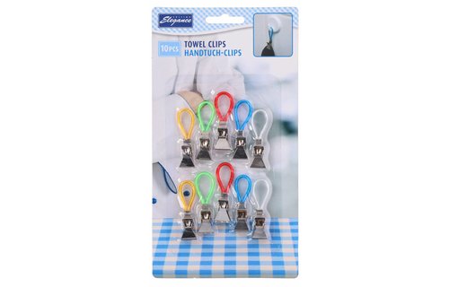Handdoekklemmen  10 stuks Handdoekklemmen  10 stuks