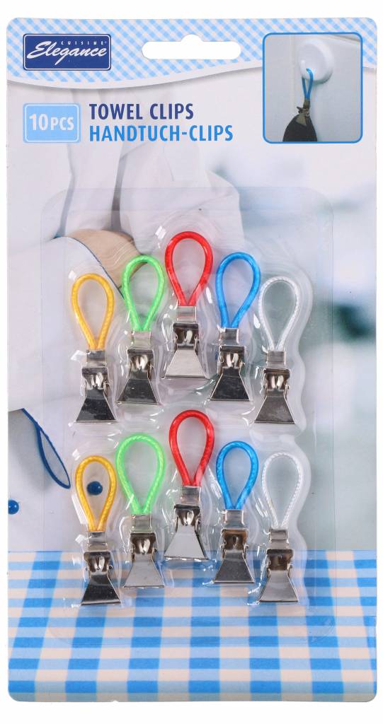 Handdoekklemmen  10 stuks Handdoekklemmen  10 stuks