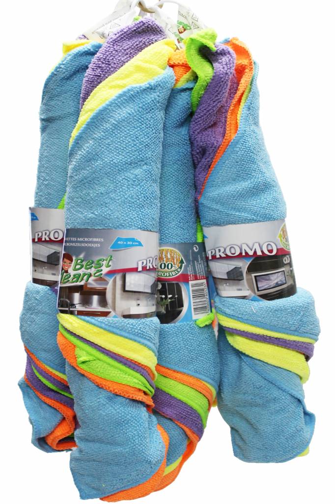 Best-clean microvezeldoeken Promotieset ( 5 stuks ) 40 x 30 cm.