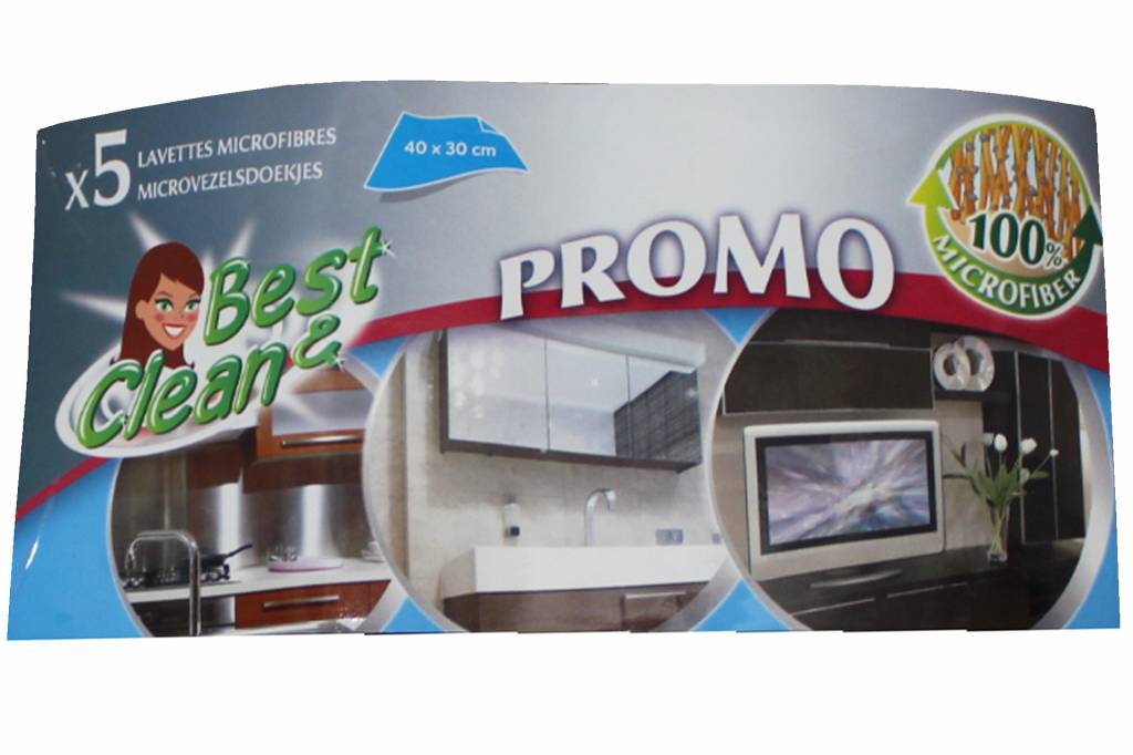 Best-clean microvezeldoeken Promotieset ( 5 stuks ) 40 x 30 cm. Best-clean microvezeldoeken Promotieset ( 5 stuks ) 40 x 30 cm.