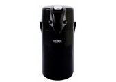 Pompthermos 1,3 L.  Zwart met Hendel