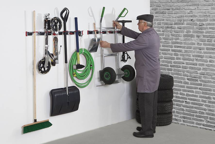 Gereedschapshouder 50 cm.  + 3 klemmen