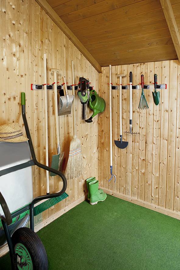 Gereedschapshouder 50 cm.  + 3 klemmen