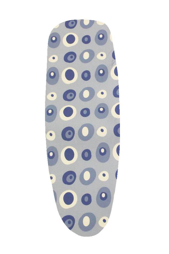 Mouwplankovertrek 59 cm x 21 cm  Blauw/wit balls