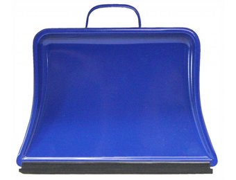 Vuilblik metaal Blauw 30 cm. met Beugelgreep