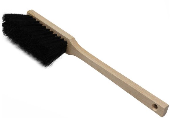 Handveger zacht  gemengd haar met lange steel