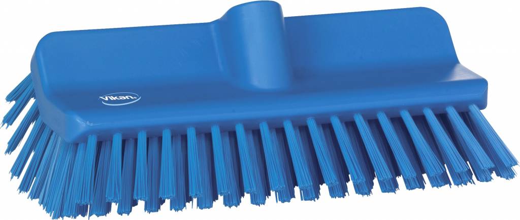 Hoekschrobborstel medium Hard 26 cm.  Blauw