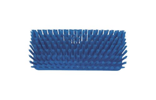Hoekschrobborstel medium Hard 26 cm.  Blauw