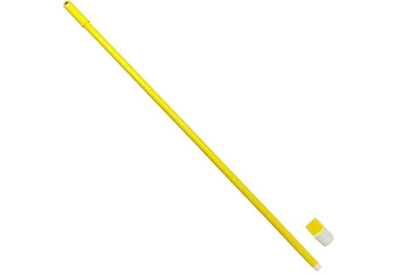 Glasfiber steel met schroefdraad - 140 cm - Geel