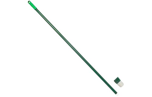 Glasfiber steel met schroefdraad - 140 cm - Groen