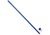 Glasfiber steel met schroefdraad - 140 cm - Blauw