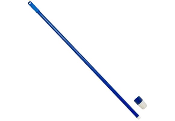 Glasfiber steel met schroefdraad - 140 cm - Blauw