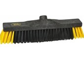 Zaalveger / Werkplaatsbezem industrie - 40 cm - Zwart/Geel