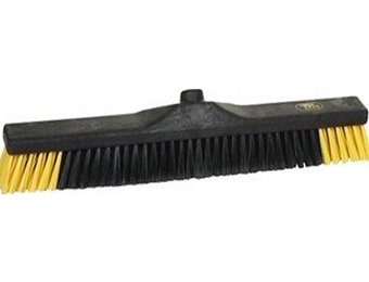 Zaalveger / Werkplaatsbezem industrie - 60 cm - Zwart/Geel