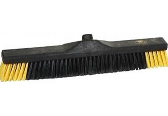 Zaalveger / Werkplaatsbezem industrie - 60 cm - Zwart/Geel