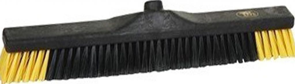 Zaalveger / Werkplaatsbezem industrie - 60 cm - Zwart/Geel