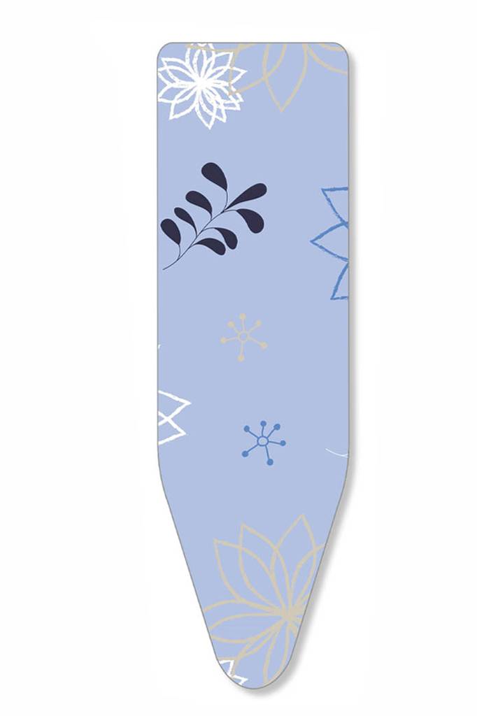 Mouwplankovertrek 68 x 20 cm  "Blauw / bloem"