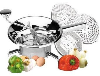 Passe Vite Inox 24 cm. Met 3 Schijven