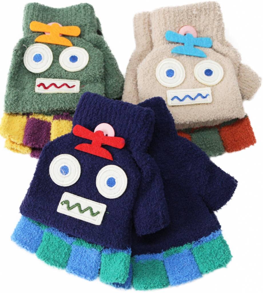 Kinderhandschoenen zonder vingers "fantasie" Kinderhandschoenen zonder vingers "fantasie"