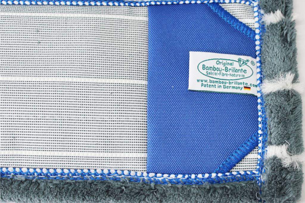 Bamboe Vloermop  45 cm.  d. Grijs