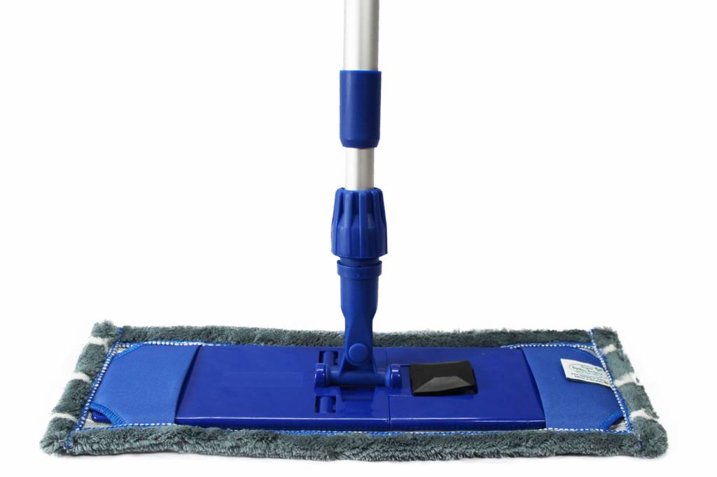 Bamboe Vloermop  45 cm.  d. Grijs