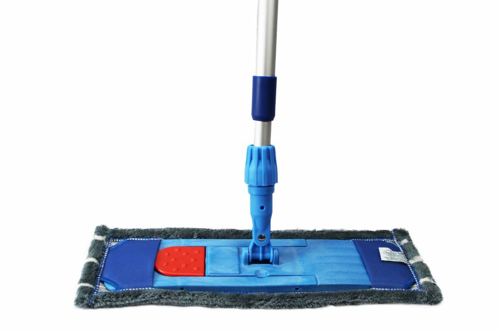 Bamboe Vloermop  45 cm.  d. Grijs