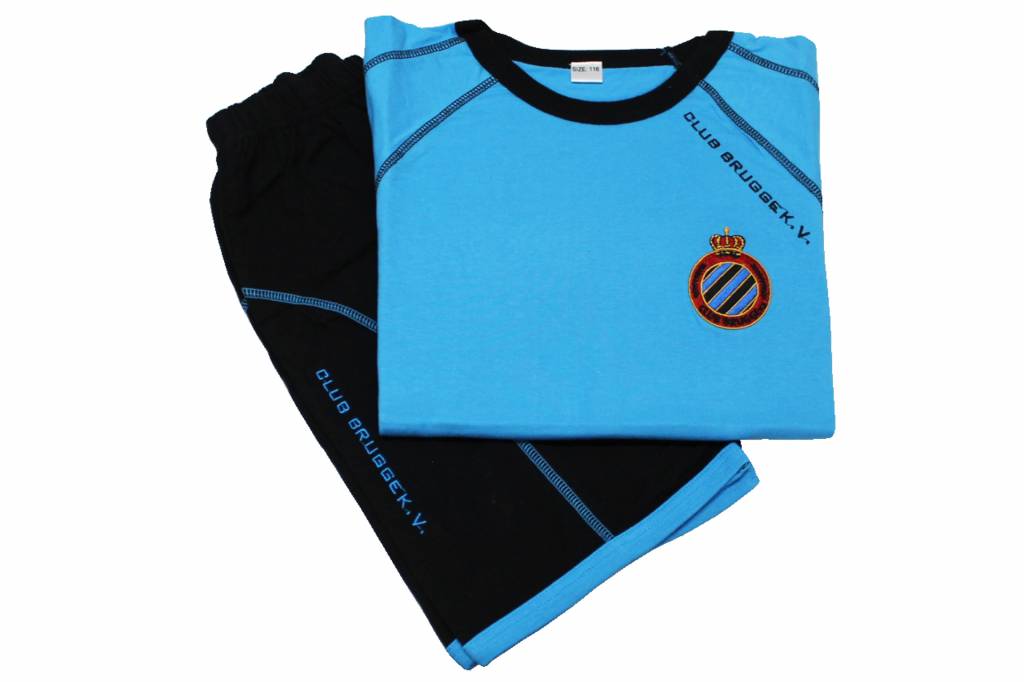 Pyjama Club Brugge Kids - licht Blauw  - korte broek