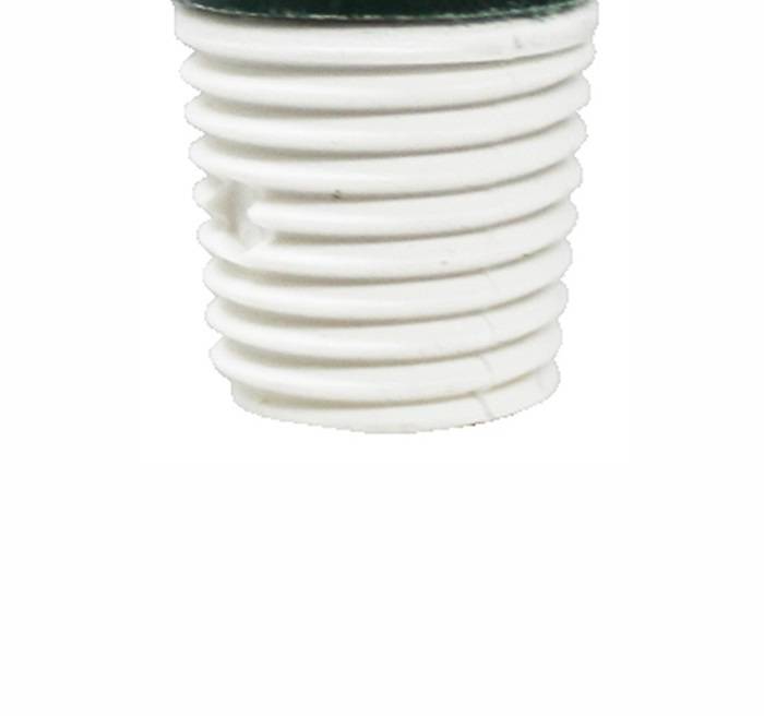 Glasfiber steel met schroefdraad - 140 cm - Groen