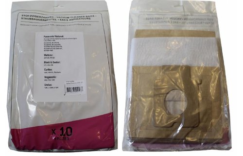 Panasonic / National C-2 E / Welstar / Black & Decker / Curtiss / Nogamatic / Uralux / Stofzuigerzakken