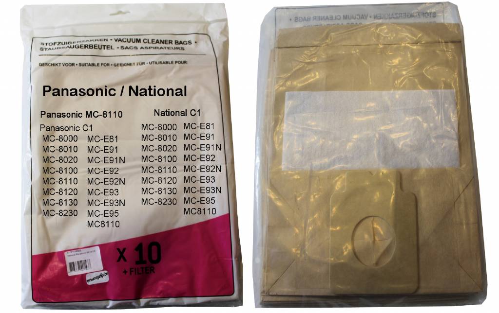 Panasonic / National C-1 - MC 8110 Stofzuigerzakken Panasonic / National C-1 - MC 8110 Stofzuigerzakken