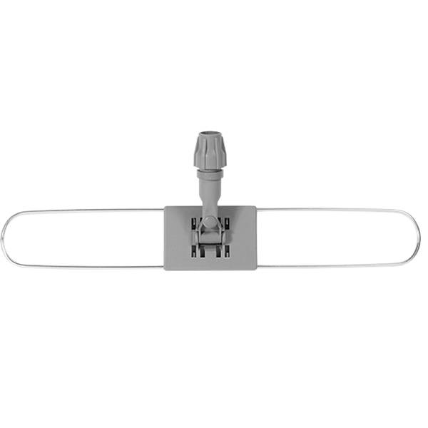 Mophouder  60 cm.  met  Katoenen  vlakmop  wit  en telescoopsteel