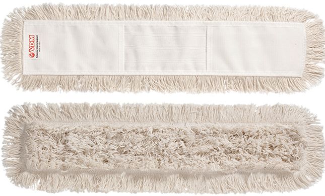 Vloermop 60 cm.  Katoen  -  wit