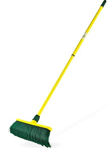 Krallenbezem kunststof 40 cm. met telescoopsteel