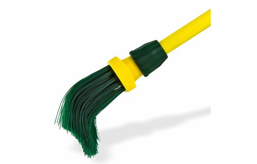 Krallenbezem kunststof 40 cm. met telescoopsteel