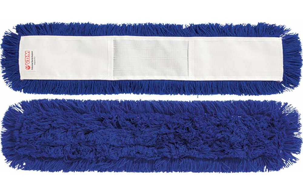 Vloermop 100 cm.  Synthetisch  -  blauw