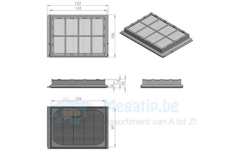 Bosch / Siemens H12 Hepa filter - VZ54000