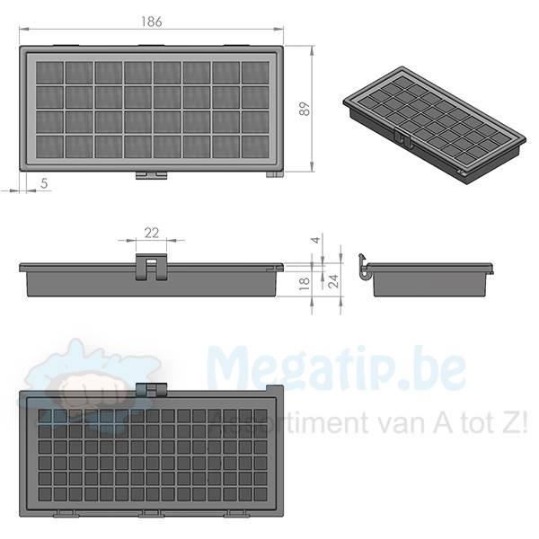 Miele  S300i - S858i Active HEPA H12 filter Miele  S300i - S858i Active HEPA H12 filter