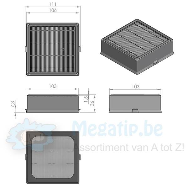 Nilfisk King  GM 500  series , HEPA filter