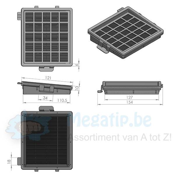 Philips FC8071/01 ,  HEPA filter easylife + motorfilter Philips FC8071/01 ,  HEPA filter easylife + motorfilter