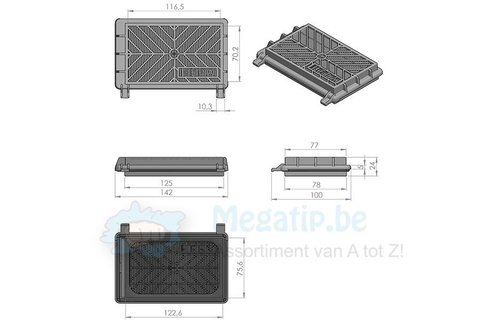 Philips  Vision S-class H12 Hepa filter Philips  Vision S-class H12 Hepa filter