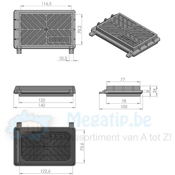 Philips  Vision S-class H12 Hepa filter Philips  Vision S-class H12 Hepa filter