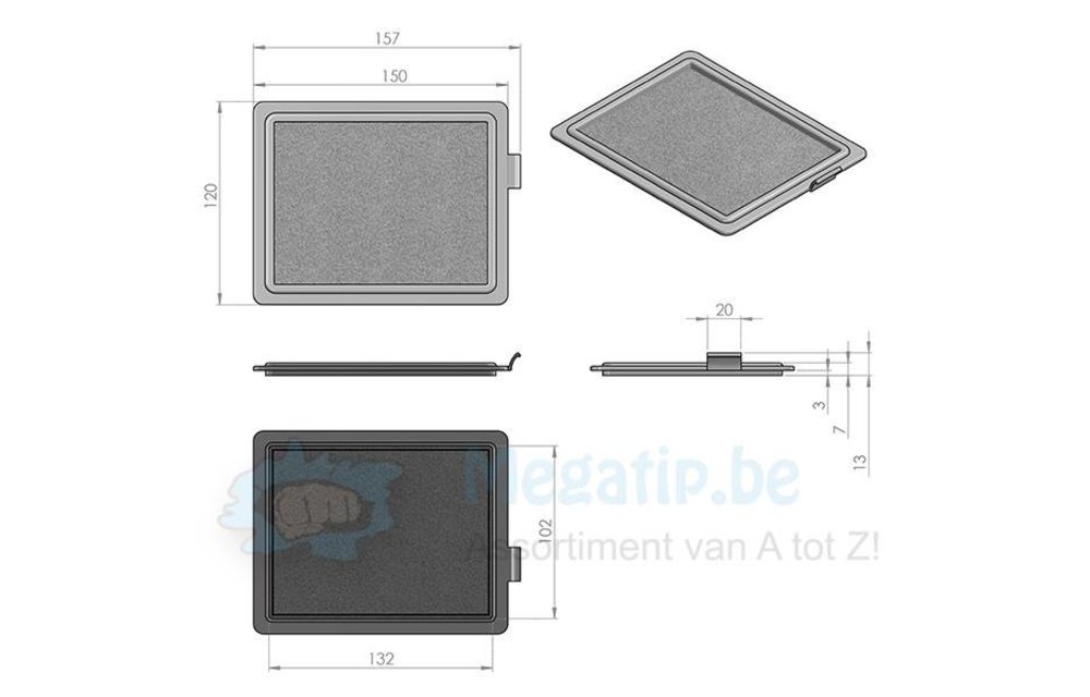 Philips / Electrolux / AEG EF017 - Filter groen Philips / Electrolux / AEG EF017 - Filter groen