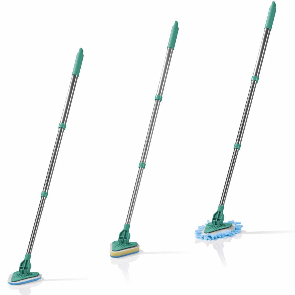 Telescopische  allesreiniger met 3  doeken  "Cleanmaxx"