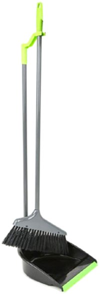 Stoffer met vuilblik lange steel  92 cm