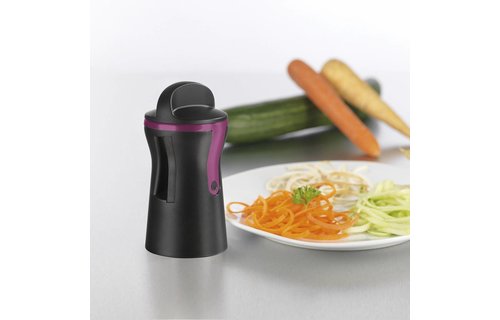 Julienne- en Spiraalsnijder Zwart  "Gourmetmaxx"